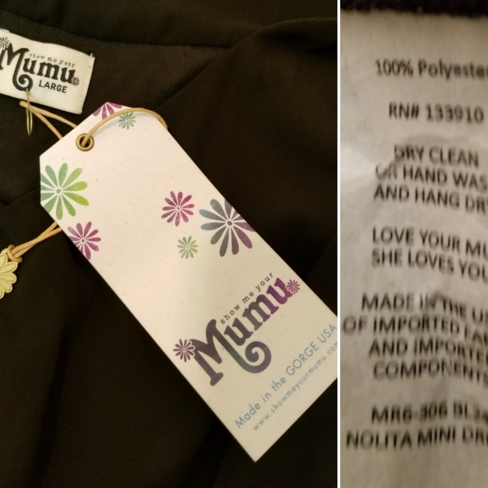 🆕️⬇️Show Me Your MuMu Black Chiffon Nolita Dress - Picture 7 of 9